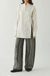 SWAYING/KNIT Crease Cocoon Wide Leg Pants SW22AW3B28 Grey PS51